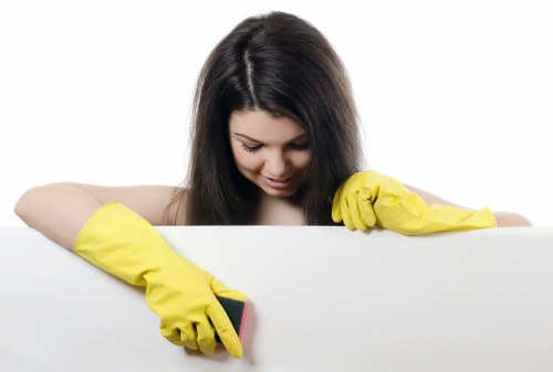 Professional carpet cleaners in Streatham using safety protocols and PPE
